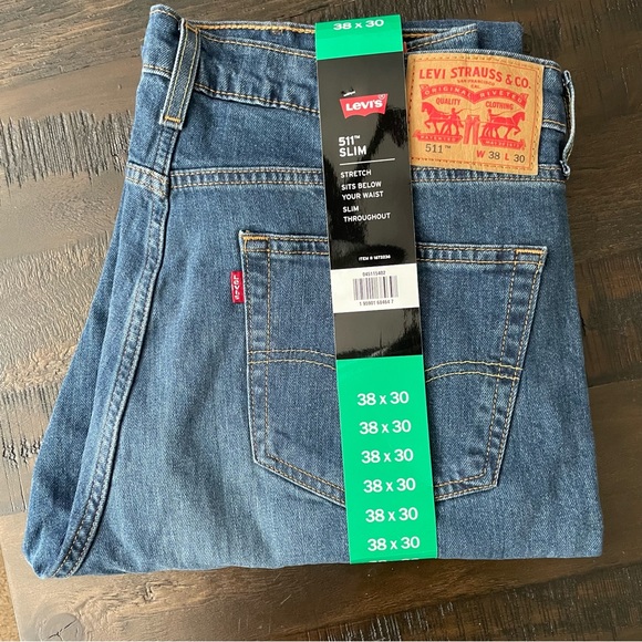 *NEW* LEVI’S 38x30 SLIM FIT 511™ MEN'S JEANS - Picture 7 of 13